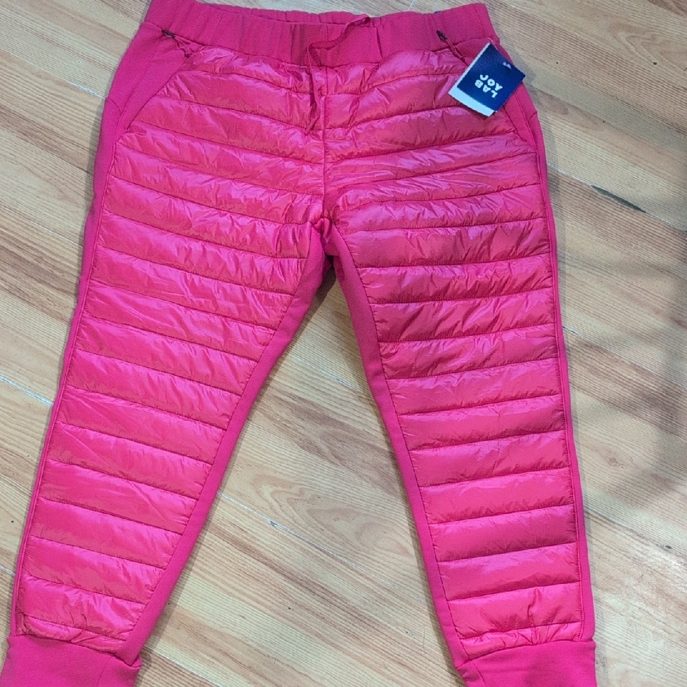 JoyLab Vibrant Pink Quilted Joggers
